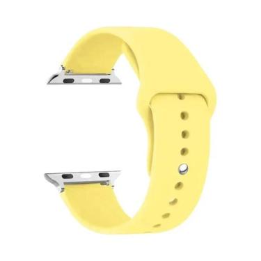 Imagem de Pulseira De Silicone Para Apple Watch 44mm 45mm 40mm 41mm 42-38mm, Bra
