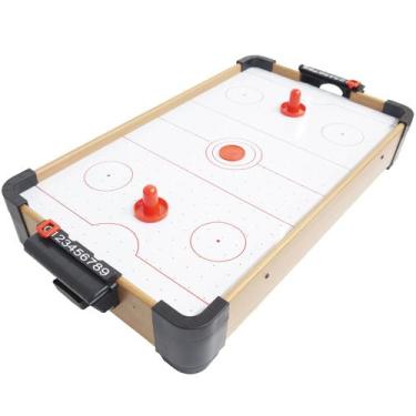 Imagem de Mini Mesa Air Aero Game Hockey 57x30 Infantil 2 Discos 2 Rebatedores P