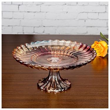 Imagem de Cesta de frutas Cestas de armazenamento de tigela de frutas tigela de frutas de vidro cristal, cesta de frutas decorativa central, tigelas de servir frutas para frutas pão vegetais lanches