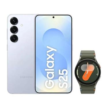 Imagem de Samsung Combo S25 (256GB) - Azul + Galaxy Watch7 BT 40mm - Verde