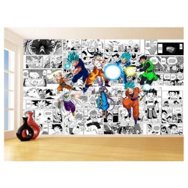 Imagem de Papel De Parede Dragon Ball Goku Vegeta Anime 3,5M Dbz233 - Você Decor