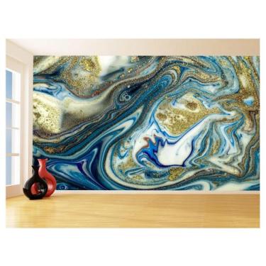 Imagem de Papel De Parede 3D Estilo Marmore Tintas Cores 3,5M Mbr134 - Você Deco