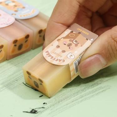 Imagem de Borrachas aleatórias capibala para pintura de desenho animado para estudantes da escola primária, borracha para lápis corretivos, 4,6 x 2,1 x 1,5 cm (1 peça)