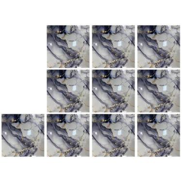 Imagem de Placa Adesiva Marmore 3D kit 10 uni Papel de Parede Autocolante Obra R