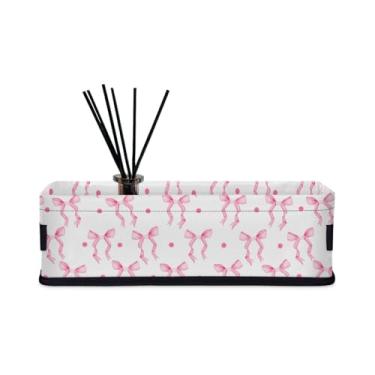 Imagem de Cesta de papel higiênico, organizador de bancada de banheiro, cestas decorativas de armazenamento para toalhas, bandeja de vaso sanitário com alças, cesta de armazenamento pequena para prateleiras