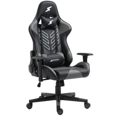 Imagem de Cadeira Gamer SuperFrame Godzilla, Reclinável, Preto e Cinza