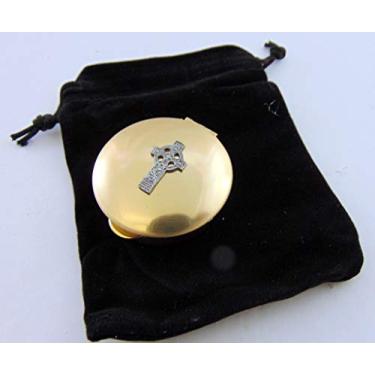 Imagem de JWG Industries PYX com emblema de cruz celta cinza em relevo e cordão preto