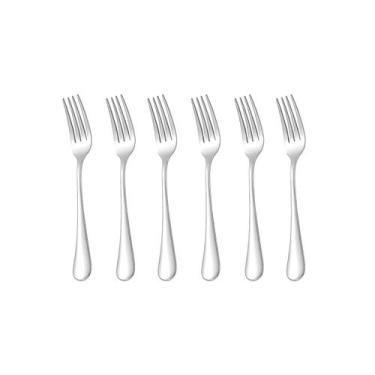 Imagem de Garfo de Mesa Aço Inox Talheres Buffet Restaurante Jogo 6un - CASACHA