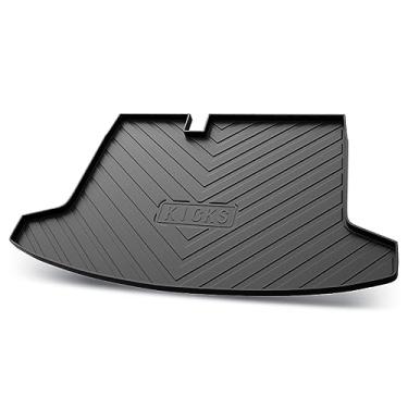 Imagem de WGGDRAQQ Forro de carga serve para Nissan Kicks 2018-2022 tapetes traseiros porta-malas 3D bandeja de bota para todos os climas TPE preto