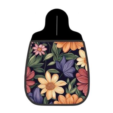 Imagem de Lixeira De Carro Organizador Lixinhocar Flora Escura Tons Terrosos