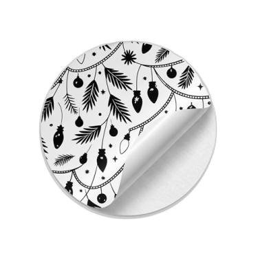 Imagem de Autocolantes Adesivos Redondos Natalinos 25 Unidades ursos Alados com Corações - Tamanho 50x50cm