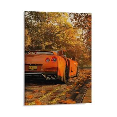 Imagem de HouLaiZhe Jdm Carro Esporte Outono Fallout Posters Tela Estética Decoração de Parede Pintura de Parede Impressões Sala de Galeria Decoração de Parede para Quarto Sala de Estar Escritório 11 x 14