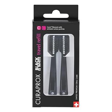 Imagem de Escova Dental Curaprox Black Is White Com 2 Refil - 100230
