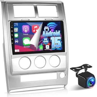 Imagem de NHOPEEW [2 + 64 G] para Jeep Liberty 2008-2012, tela sensível ao toque Android estéreo de 10,1 polegadas – Carplay sem fio e Android Auto, DSP/EQ, 5G/WiFi, Mirror Link, GPS, SWC + câmera de backup AHD