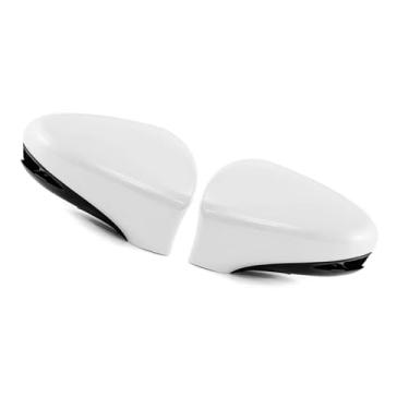 Imagem de Compatível com LEXUS ES350 2013-2018/GS350 2013-2019/1S350 2014-2018. 1 par de capas de acabamento para espelhos retrovisores laterais de carro em ABS.(White Pair)