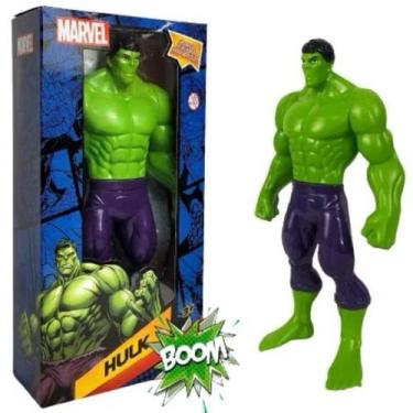 Imagem de Boneco Hulk 24cm Articulado  Super Força e Detalhes Incríveis da Marve