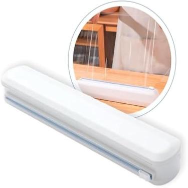 Imagem de Cortador, embalagem de alimentos, plastico, domestico, cozinha, preservacao, simples, reutilizavel, eficiente