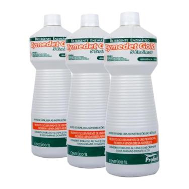 Imagem de Kit 3 Detergente Enzimático Zymedet Gold, 5 Enzimas, 3L, para Limpeza de Instrumentais Médicos, Odontológicos e Veterinários