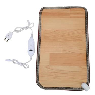 Imagem de Asixxsix Tapete de piso aquecido, 19.69x11.81 polegadas sob a mesa pé elétrico aquecedor, Pad de aquecimento de cristal de carbono à prova de água para Escritório em casa Inverno Tempo (30*50 Plugue UE)