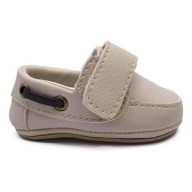 Imagem de Sapato Mocassim Infantil Bebê Tiras Aderentes Conforto-Masculino