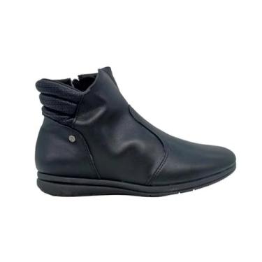 Imagem de Bota Piccadilly Conforto Cano Curto Zíper Preto 261023 - Preto - 35