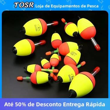 Imagem de Bóias Luminosas Para Pesca Noturna 5 Peças EVA Com Bastão De Luz Para 