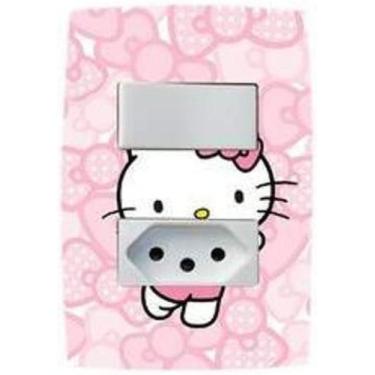 Imagem de Adesivo De Interruptor Hello Kitty Mod 03 - Lojinha Da Luc Adesivos