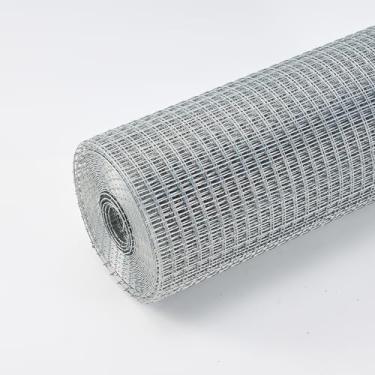 Imagem de Pano de hardware de 91 cm x 25 cm, calibre 19 - galvanizado a quente após soldagem, tela de malha de arame de cerca de arame de galinheiro, cercas de coelho/cobra, rolo de malha de arame galvanizado