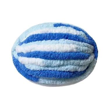 Imagem de Fio Grosso Multicolorido 250g Macio E Quente Para Tricô, Crochê, Cober