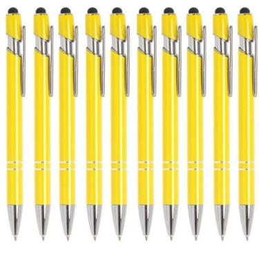 Imagem de Kit Com 75 Canetas Touch Esferográfica Escrita Azul - Luxo