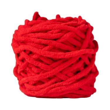 Imagem de Fio De Tricô De Chenille Macio, Linha De Algodão Ice Strip, Lã DIY Par