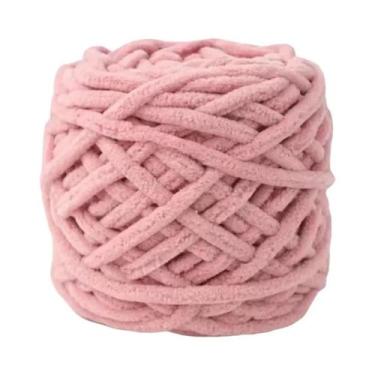 Imagem de Fio De Tricô De Chenille Macio, Linha De Algodão Ice Strip, Lã DIY Par