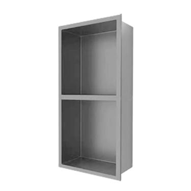 Imagem de Nicho de chuveiro, cubbies de aço inoxidável, nicho de parede de armazenamento para xampu, prateleiras de banheiro de aço inoxidável embutidas, quarto molhado, banheiro, sala de estar, quarto