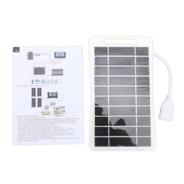 Imagem de POCREATION 2W Painel Solar USB Carregador IP67 Pequeno Painel Solar Com Cabo de Dados USB para Dispositivos IOS Emergência Ao Ar Livre