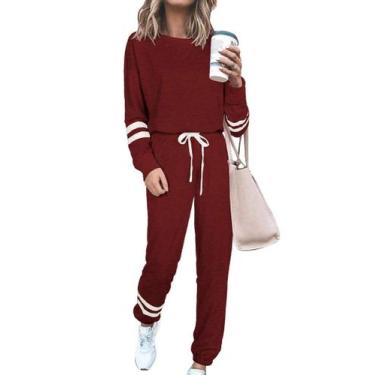 Imagem de Conjunto de Moletom PRETTYGARDEN Feminino com Calça e Blusa de Manga L