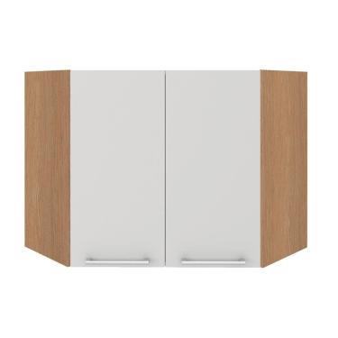 Imagem de Armário Aéreo Ditália Aspen Canto Carv/branco Cd-214