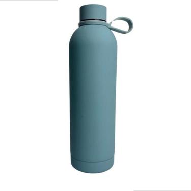 Imagem de Garrafa Termica Moderna 750Ml Inox Aço Cor Azul Claro - Tavolo