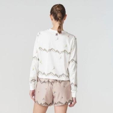 Imagem de Camisa Manga Longa Fila Cropped Ski Wr Feminina-Feminino