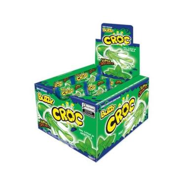 Imagem de Chiclete Croc Caixa com 40 Unidades - Buzzy, Menta