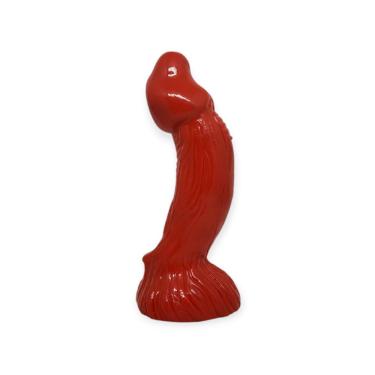 Imagem de Prótese o Gigante Vermelho em PVC Atóxico Flexível 22CM X 5CM Vermelho com Curvatura e...