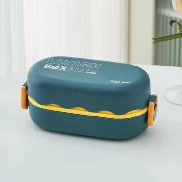 Imagem de Marmita Bento Japonesa 850ml com Talher e Divisórias Lunch Box Portáti