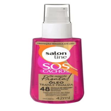 Imagem de Óleo Capilar Brilho e Antifrizz 42ml Salon Line S.O.S Cachos Proteção Térmica Vegano