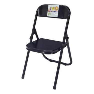 Imagem de Cadeira Infantil Educativa Didatica Criança Bebê Brinquedo Cor:Preto -