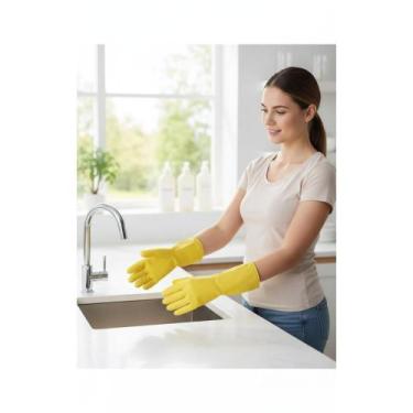 Imagem de Luva Borracha Limpeza Reforçada Super Resistente G - Congratulations S