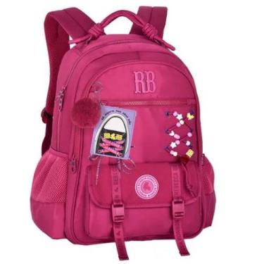 Imagem de Mochila Escolar de Costas Rebecca Bonbon Beaded FUN RB27426 Rosa
