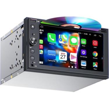 Imagem de Central multimídia automotiva Inexaccessories Double Din com CD/DVD e 