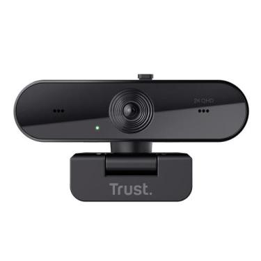 Imagem de Webcam Trust Taxon 2K QHD, Microfones Duplos, Filtro de Privacidade, U
