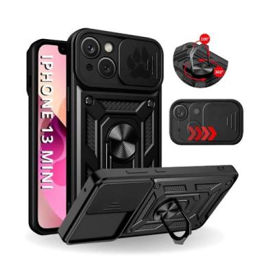 Imagem de Capa Capinha Armor Militar iPhone 13 Mini Anti Impacto Proteção Câmera