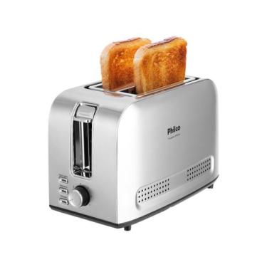 Imagem de Torradeira Philco 3 funções 7 Níveis de tostagem PTR03A 220V, Inox, 22