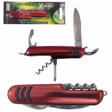 Imagem de Canivete Mini Tipo Chaveiro Suiço 5 Funções Inox Com Abridor - Xingu, 